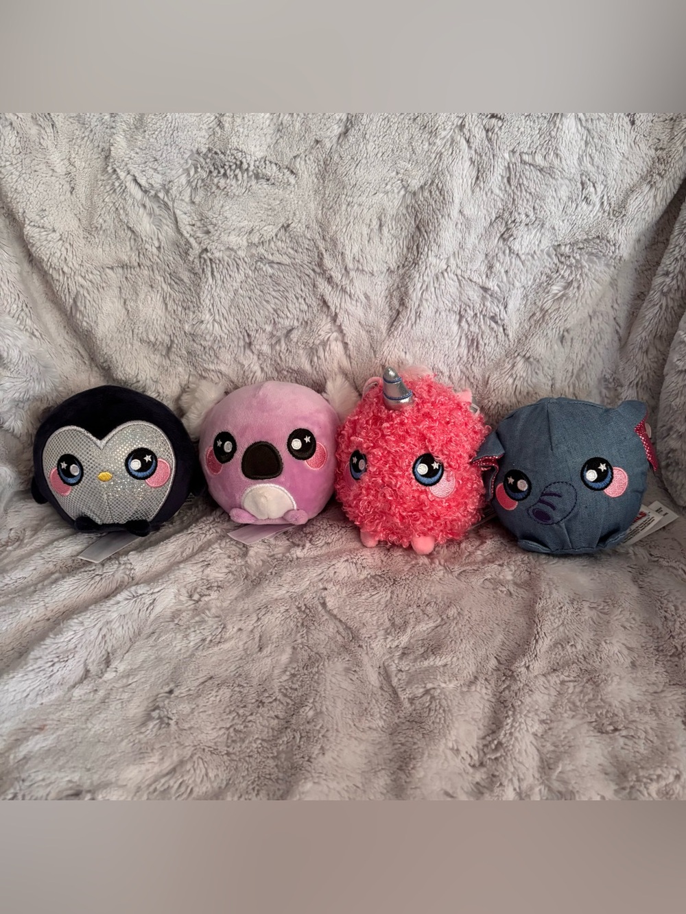 Squeezamals Plush Toys - 4 Count